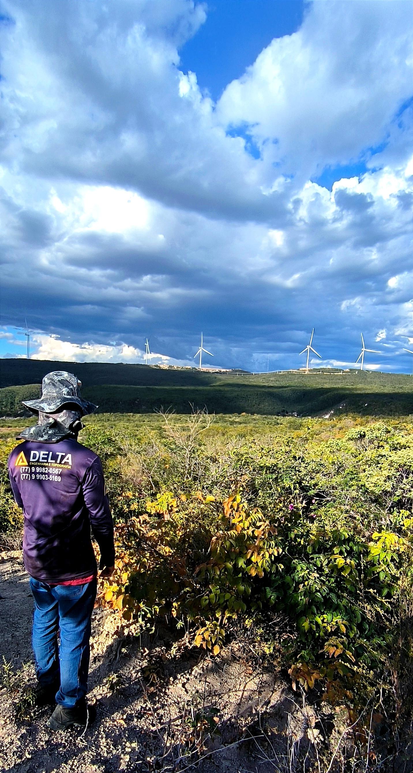 Registro de atividade de campo da Delta Engenharia e Topografia