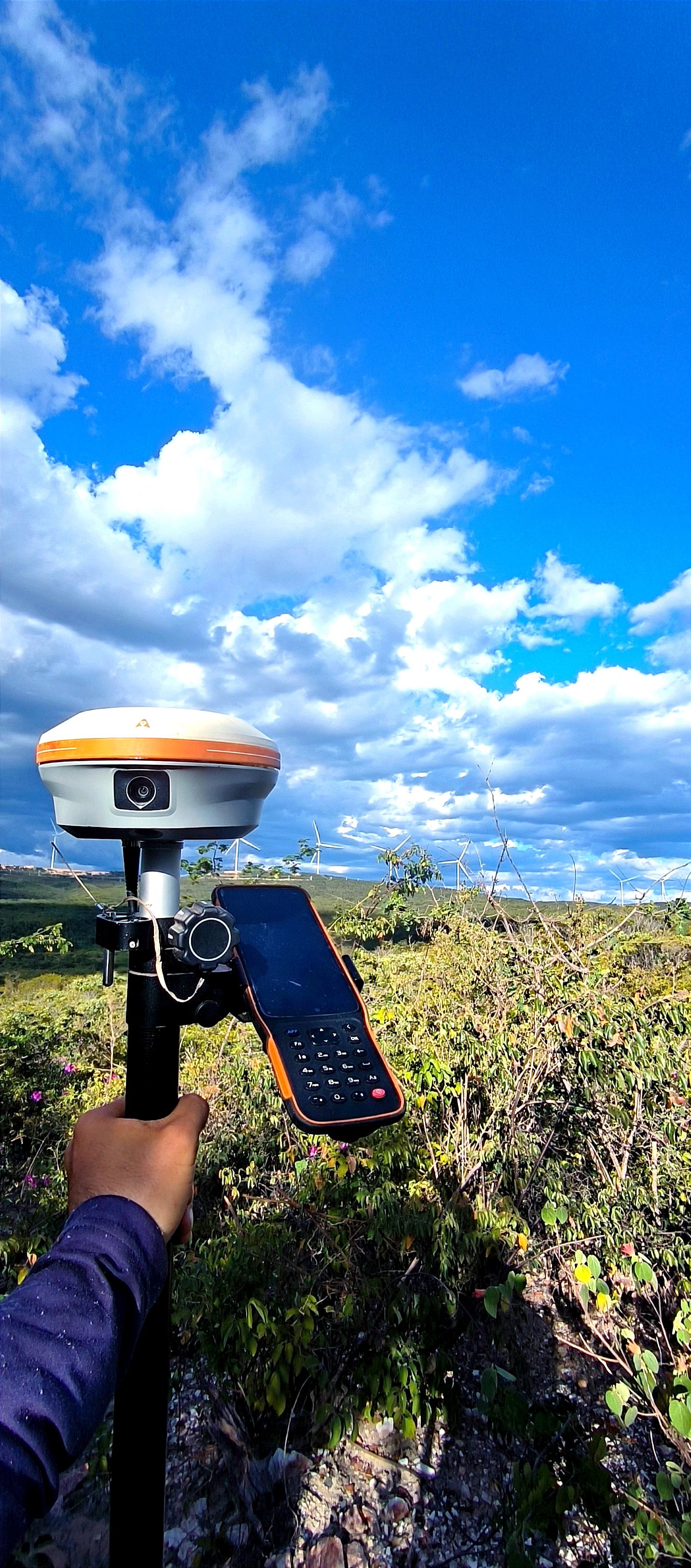 Registro de levantamento com GNSS da Delta Engenharia e Topografia
